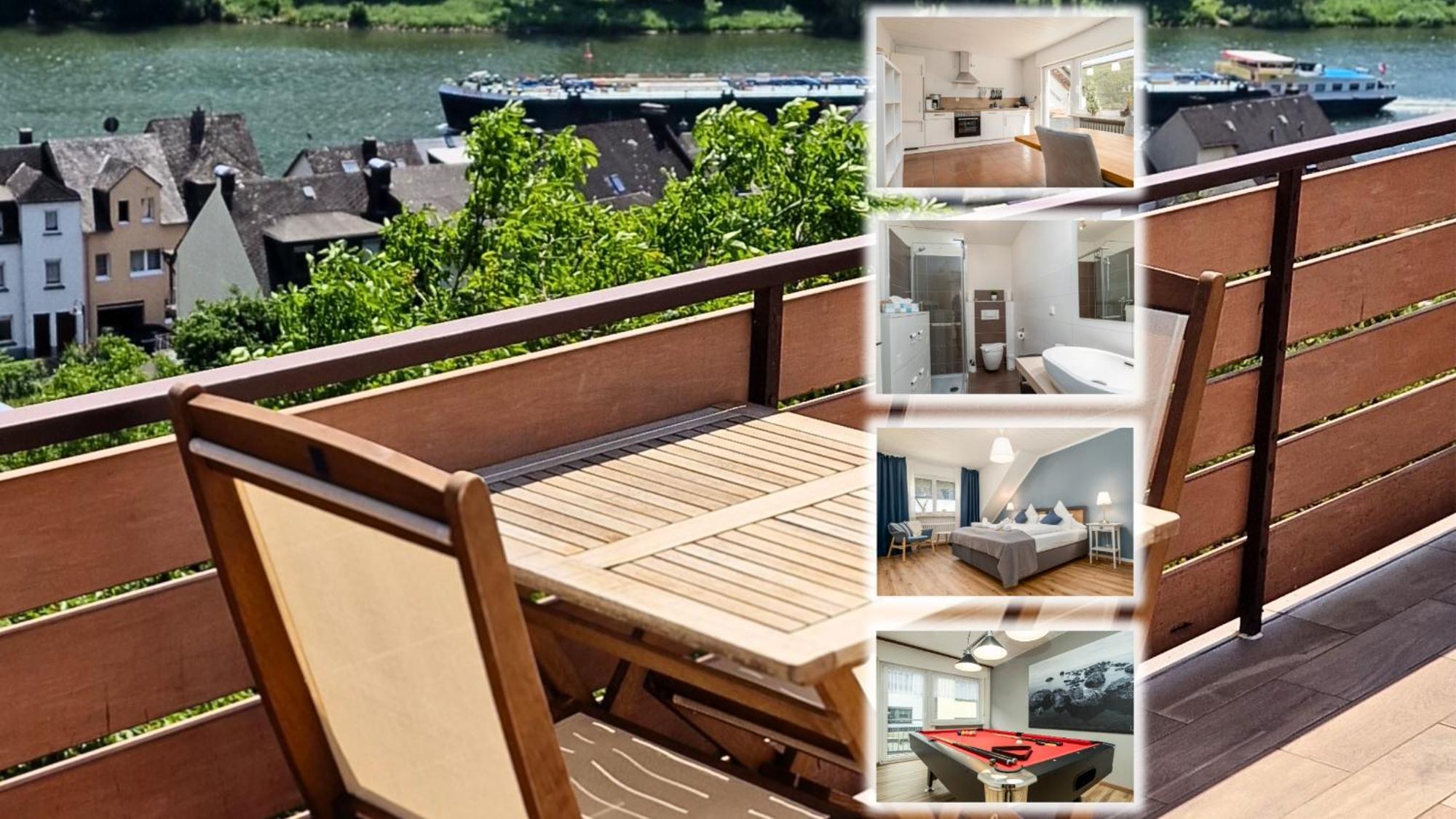Riesling Appartement For 2 - 4 People - Billiards - Balcony With Mosel View - Parking - Wine Barrel Bar - Fully Equipped Kitchen - Netflix - Waiputv - 3 Km From Cochem Klotten Bagian luar foto